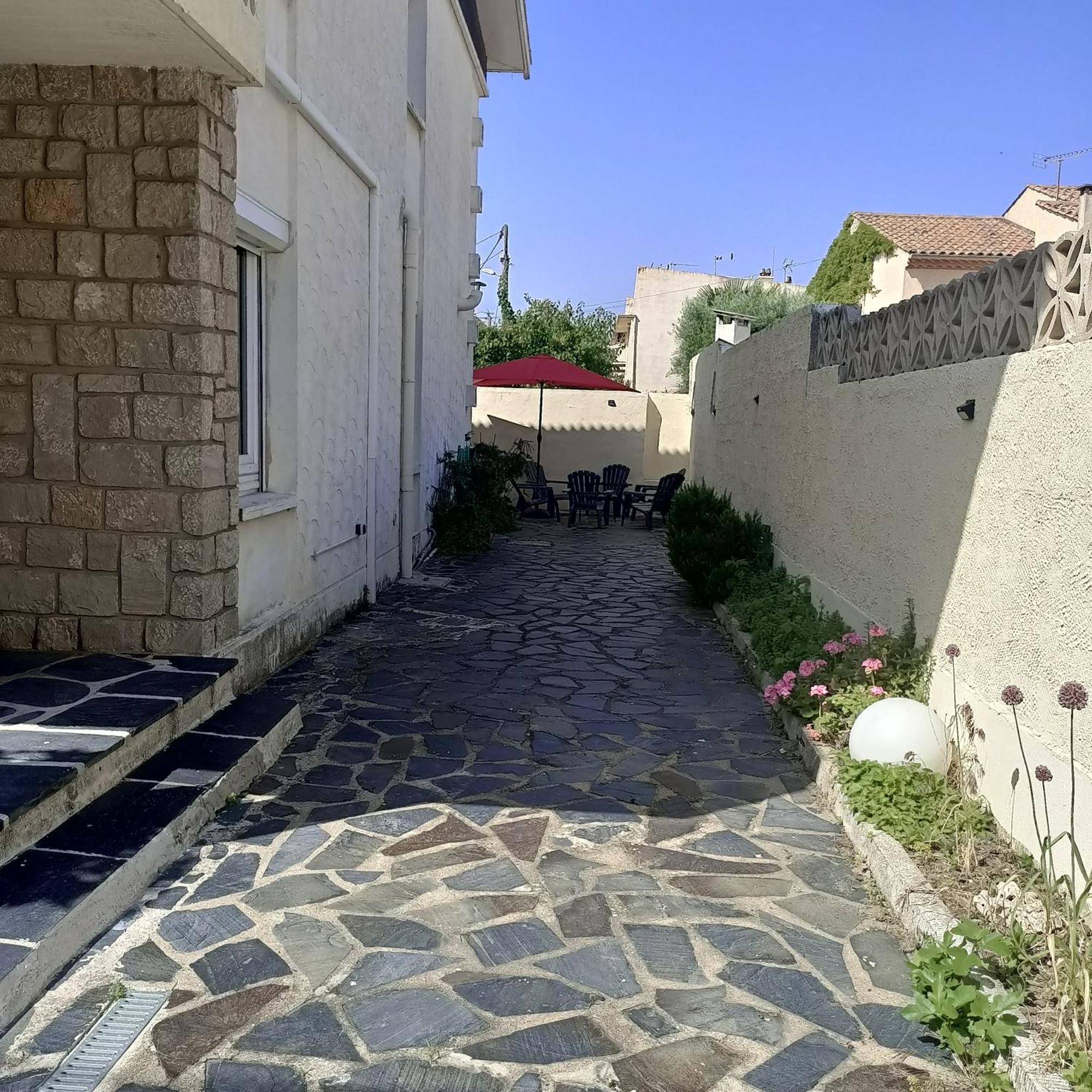 Location Bord De Mer, Villa De Vacances 6-8 Personnes - Jardin Valras-Plage Exteriör bild